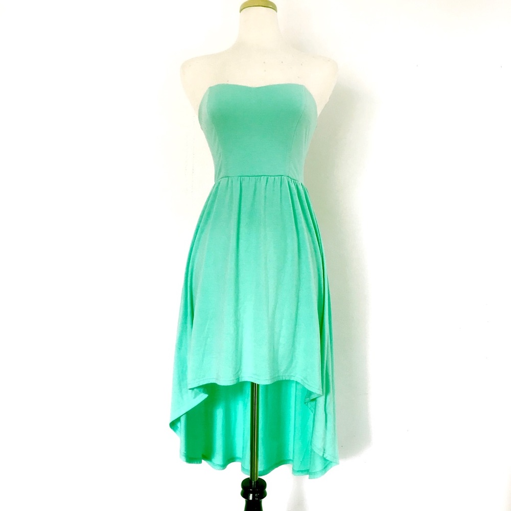 Strapless Sweetheart High-Low Spring Dress Size Sm